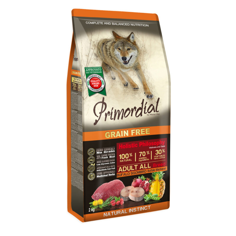 PRIMORDIAL – BUFALO E SGOMBRO – GRAIN FREE